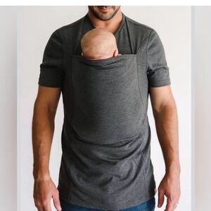 Men's Charcoal Babywearing Tee